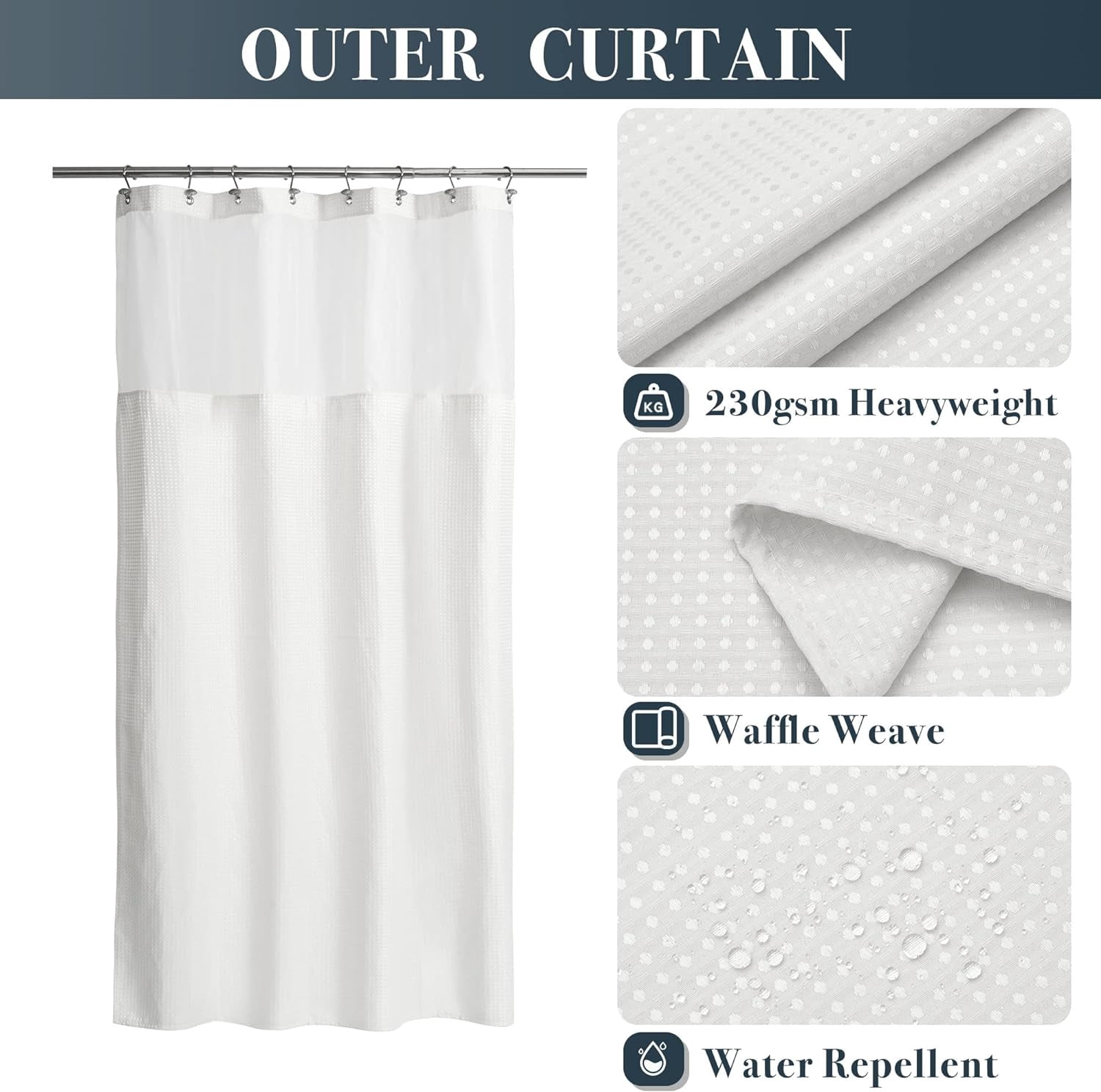 48 X 72 Shower Curtainnull