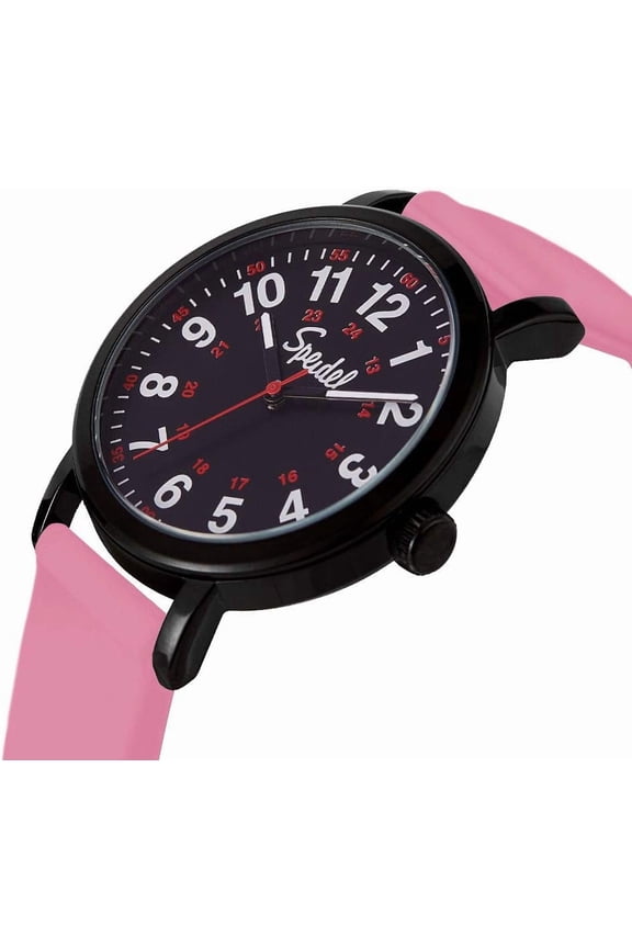 -Original Scrub Watch for Nurse, Medical Professionals and Students  Various Medical Scrub Colors, Easy Read Dial, Military Time with Second Hand, Silicone Band, Water Resistant