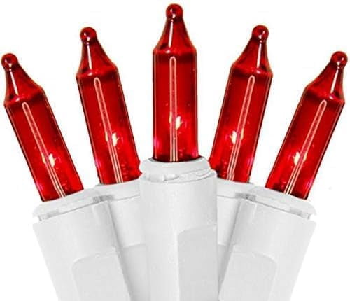 Red Christmas Lights With White Wire