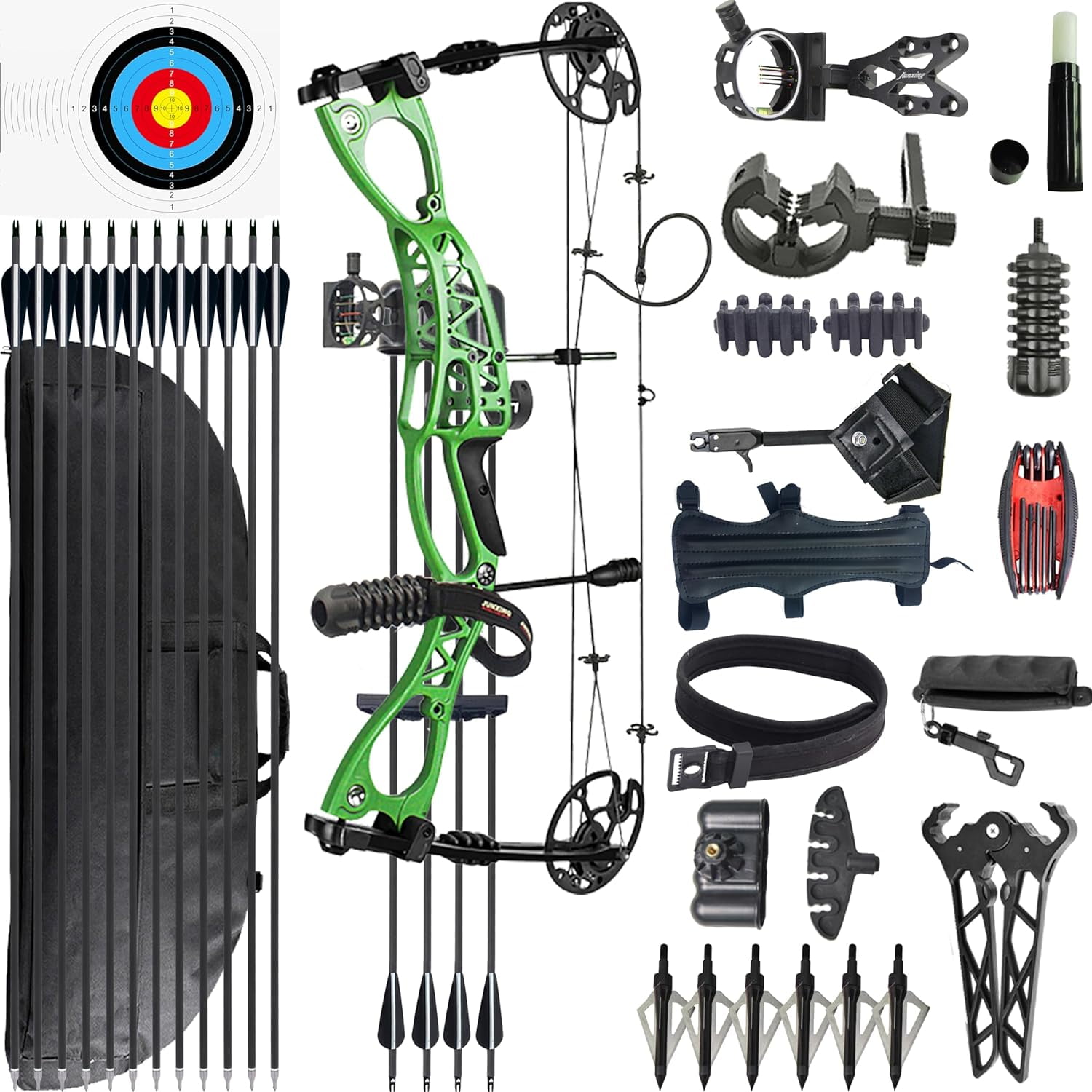 JUNXING Archery M126 Compound Bow Set, Draw Weight 070 LBS, Draw