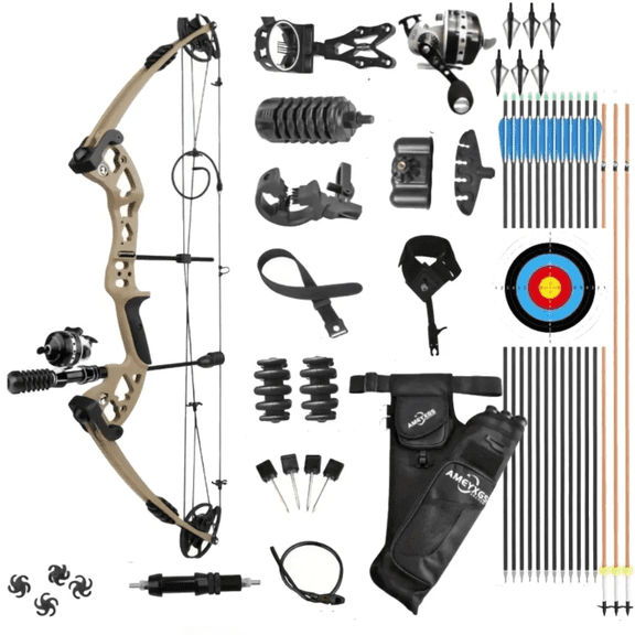 JUNXING Battleship Bowfishing Dual-Use Hunting & Fishing Bow 30-55 lbs