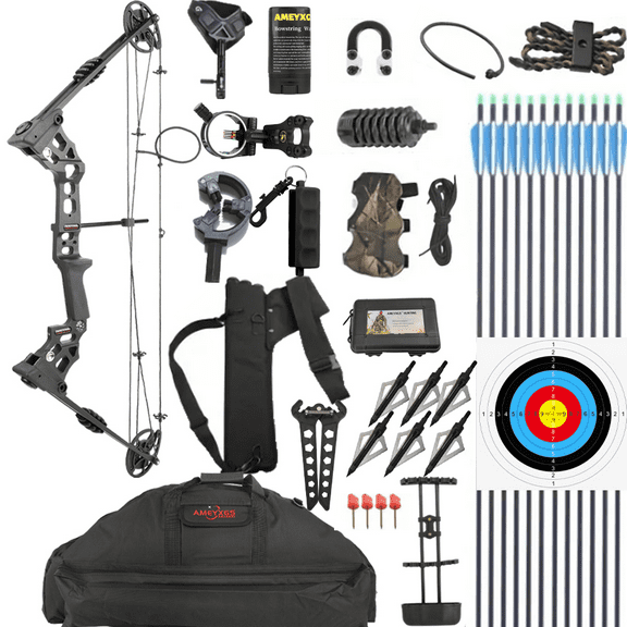 JUNXING Compound Bow Set 20-70 lbs Adjustable, 24-30" Draw