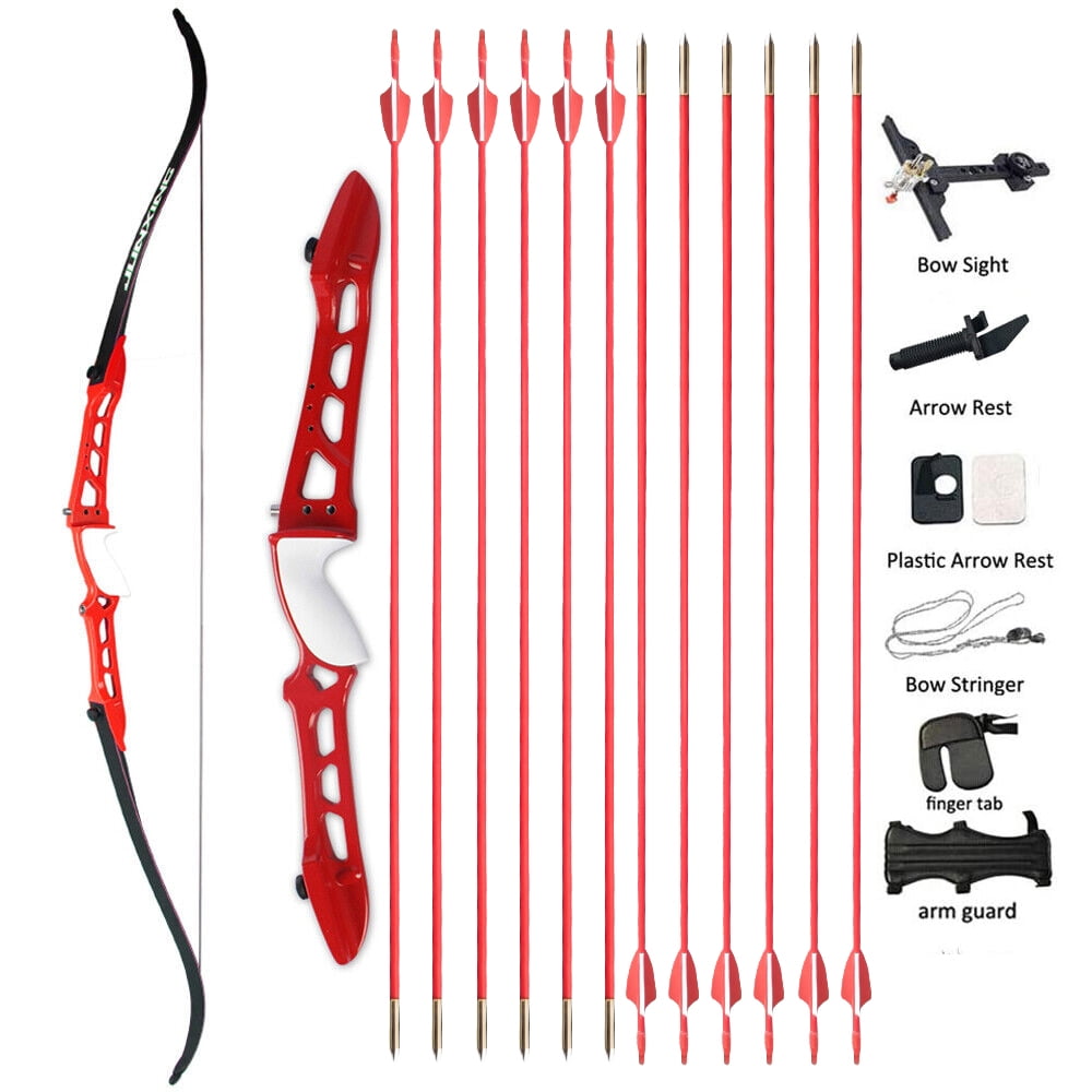 JUNXING F158 Recurve Bow Competitive Training,68'' Adult Archery Kit