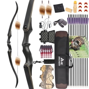 JUNXING F171A 58" Takedown Recurve Bow for Hunting & Target 25-65lb