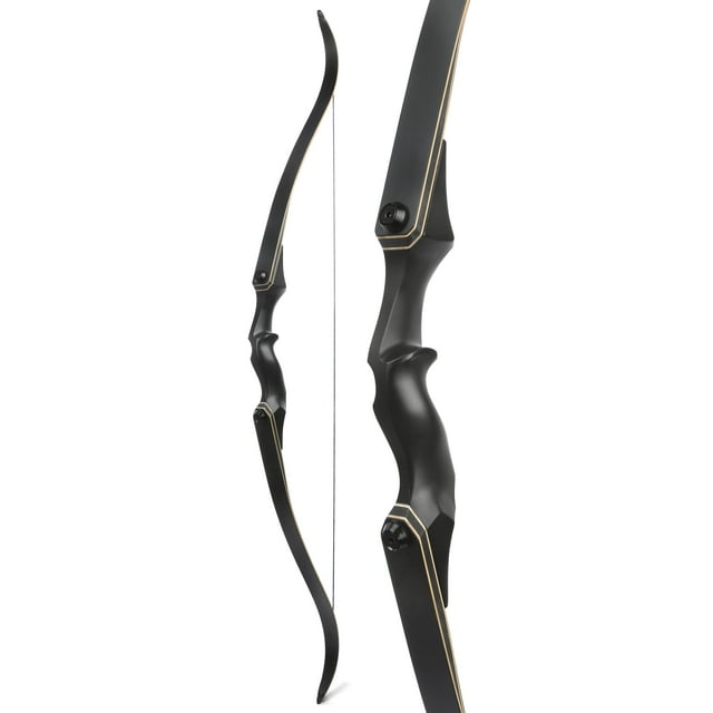 JUNXING F171A 60" Archery Takedown Recurve Hunting Bow, Right Hand, Draw Weight 25-65 lbs at 28"