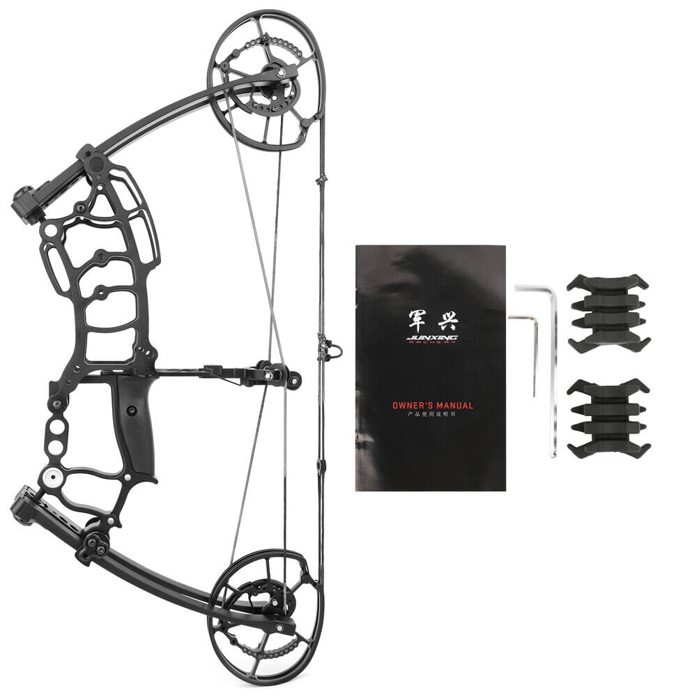 JUNXING M109K Compound Bow Dual-Use Steel Ball Arrow 40-65 lbs Short Axis Archery Hunting RH LH 20 Inch