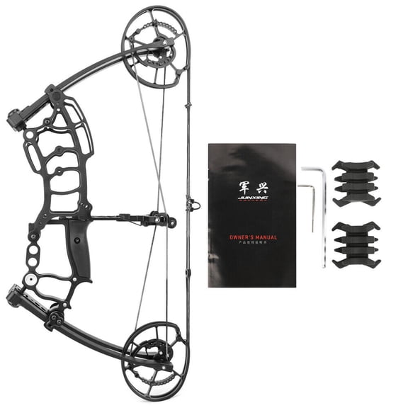 JUNXING M109K Compound Bow Dual-Use Steel Ball Arrow 40-65 lbs Short Axis Archery Hunting RH LH 20 Inch