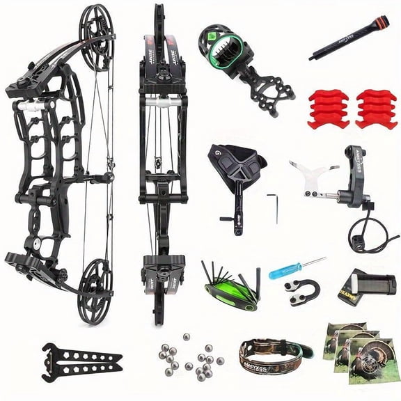 JUNXING M109KA Compound Bow Kit – 40–65 lbs Dual-Use for Hunting & Practice