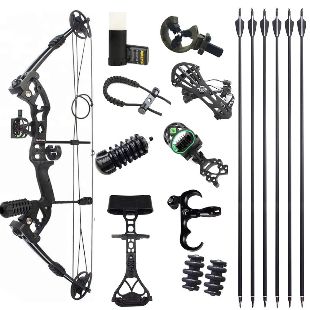 JUNXING M131 Archery Compound Bow Kit Arrows 3055 Lbs Hunting