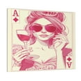 thumbnail image 1 of JUNZAN Ace Of Diamonds Lady Pattern Canvas Art Wall Decor,Canvas Wall Art Canvas Painting Prints Home Decoration for Living Room Bedroom Office, 1 of 6