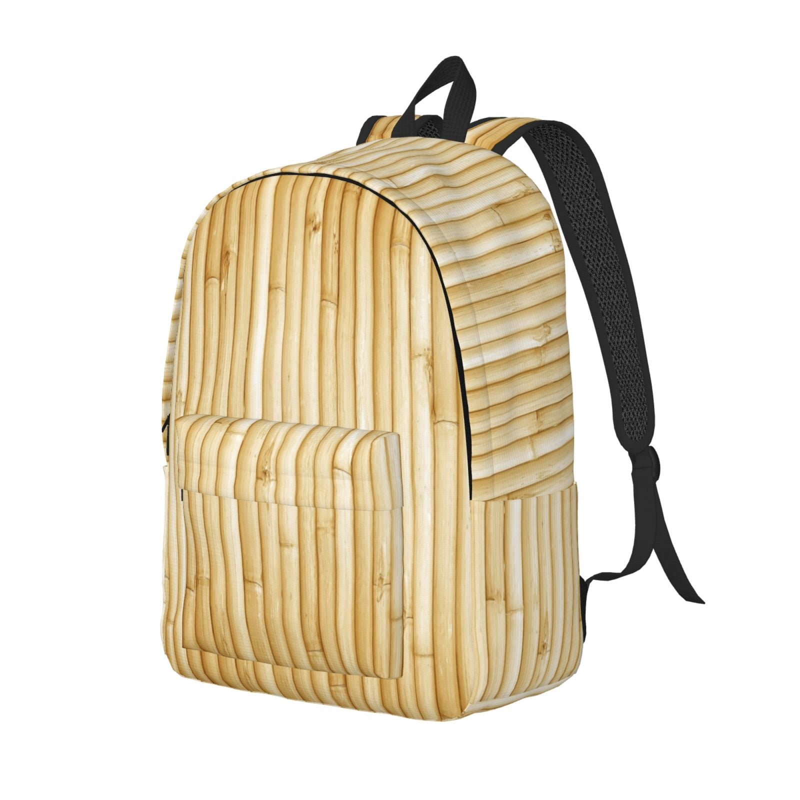 JUNZAN Bamboo Wall Pattern Travel Laptop Backpack for Men Women,Casual ...