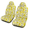 thumbnail image 1 of JUNZAN Banana Print 2pcs Seat Covers,Universal Fit Sedans,Cars,Vans,SUV,Truck, 1 of 7