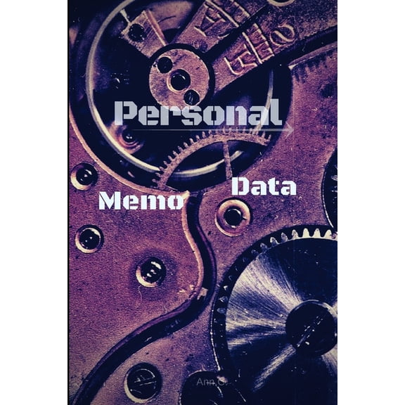 Personal Data Memo Notes Book Diary Blue: Personal Data Memo Notes Book Diary Blue Line (Paperback)