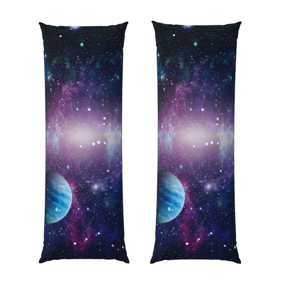 JUNZAN Body Pillow Cover Planets Stars And Galaxies1 Throw Pillow Covers Long Pillow Case Protector Decorative for Bedroom,Couch,Home Gifts 20"x54"