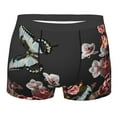 thumbnail image 1 of JUNZAN Butterfly with Fowers Mens Underwear Boxer Briefs for Men’s - Large, 1 of 9