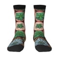 thumbnail image 1 of JUNZAN Cactus 4 Mens Funny Socks for Men Women Colorful Fun Novelty Crew Patterned Socks, 1 of 6