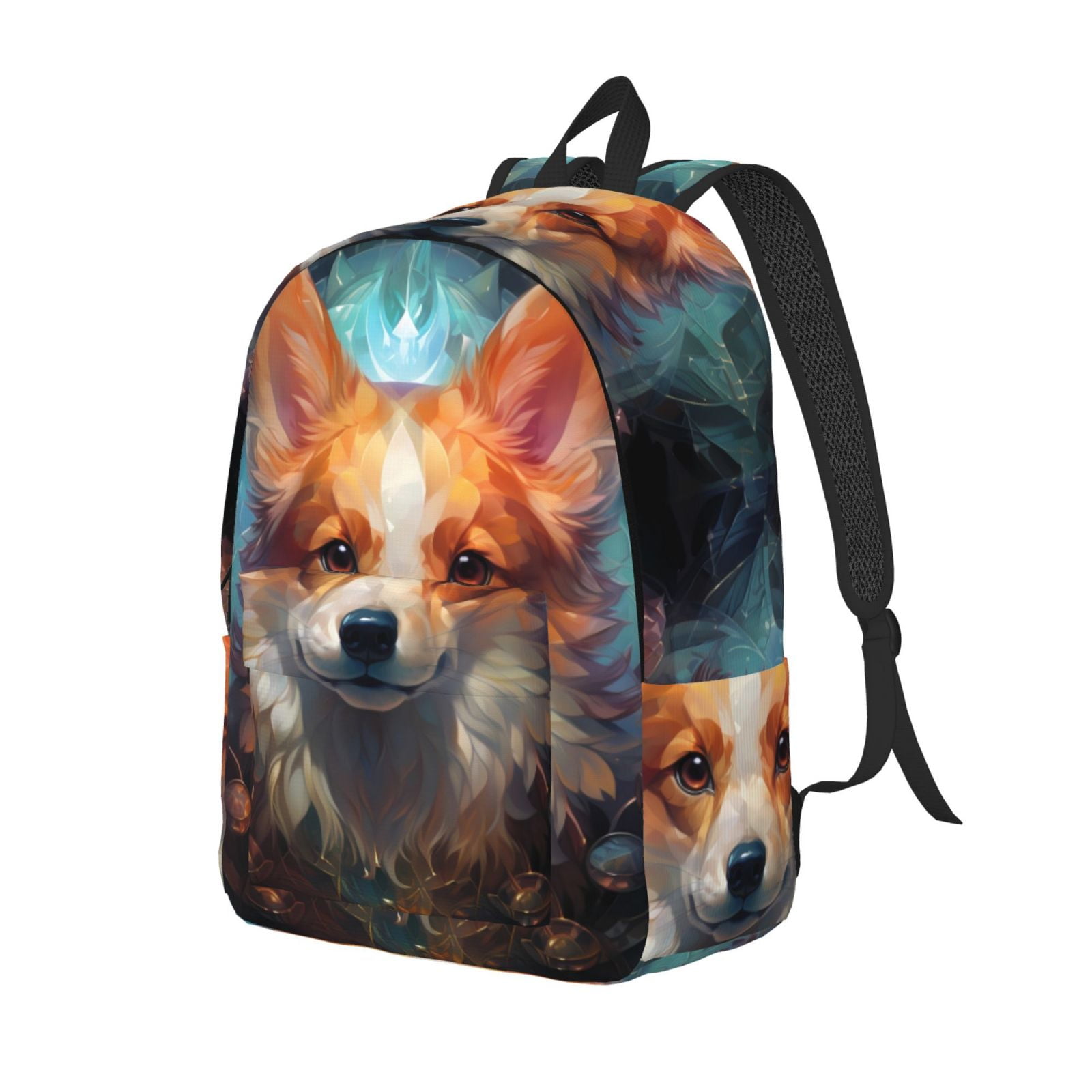 Corgi Pattern Print Backpack main image 0