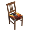 thumbnail image 1 of JUNZAN Cartoon Puppy Sunset Print Dining Chair Seat Covers, Stretch Fitted Dining Room Upholstered Chair Seat Cushion Cover, 1 of 5