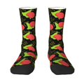 thumbnail image 1 of JUNZAN Cartoon Snail Mens Funny Socks for Men Women Colorful Fun Novelty Crew Patterned Socks, 1 of 6