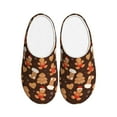 thumbnail image 1 of JUNZAN Christmas Gingerbread Cookies Print Cozy Slippers for Men& Women,Fuzzy Slip-on Slippers TPR Sole Slippers Plush Lining House Shoes for Indoor & Outdoor-11, 1 of 7