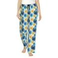 thumbnail image 1 of JUNZAN Circular Women's Pajama Pants Drawstring Comfy Sleep Bottoms with Pockets, 1 of 5