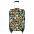 thumbnail image 1 of JUNZAN Color Summer Print Washable Luggage Cover - Fashion Suitcase Protector Fits 18-32 Inch Luggage, 1 of 8