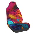 thumbnail image 1 of JUNZAN Colorful Abstract Swirls Pattern Seat Covers,Universal Fit Sedans,Cars,Vans,SUV,Truck, 1 of 1