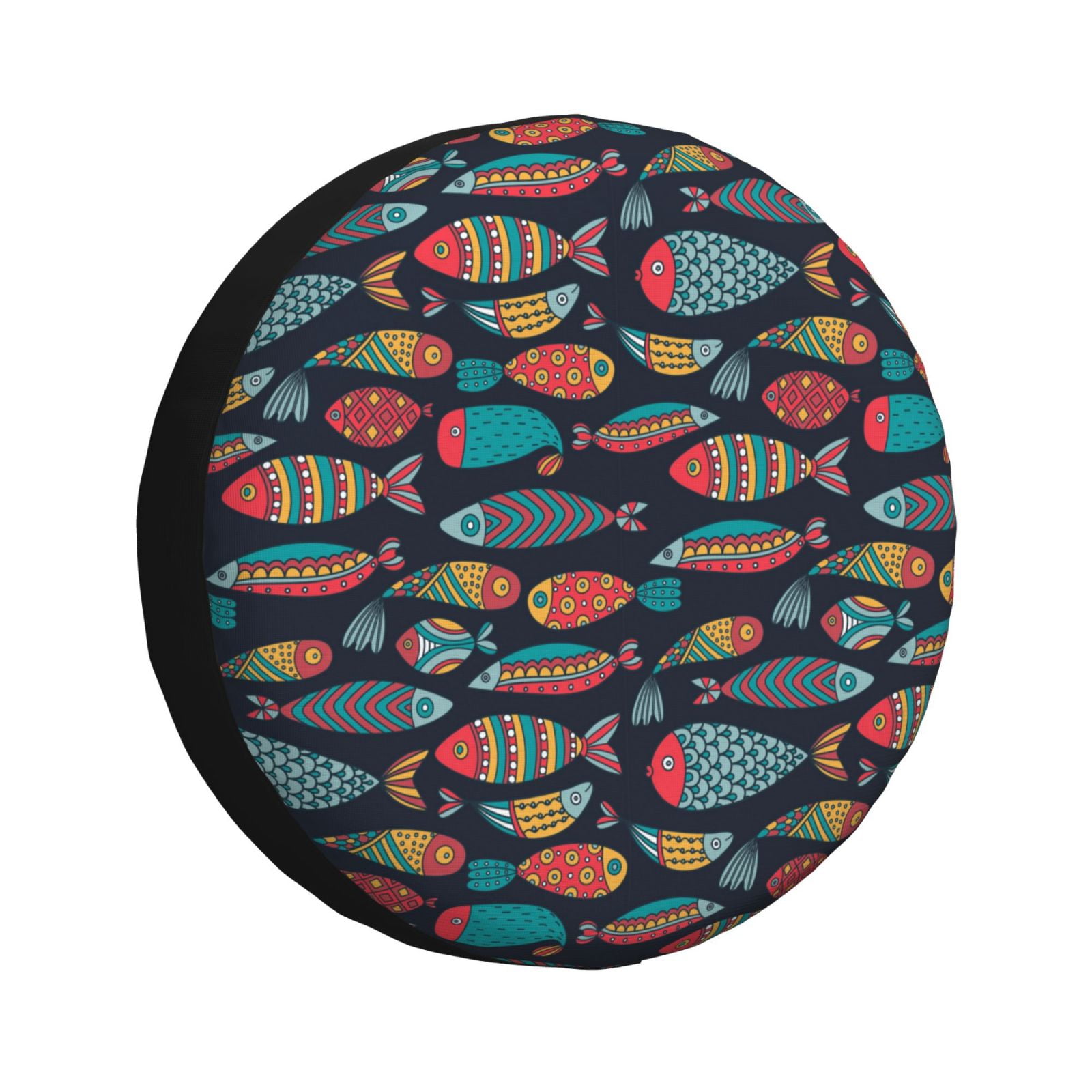 JUNZAN Colorful Fish Tire Cover Wheel Protector for Truck SUV Trailer Camping Rv Tire Covers14