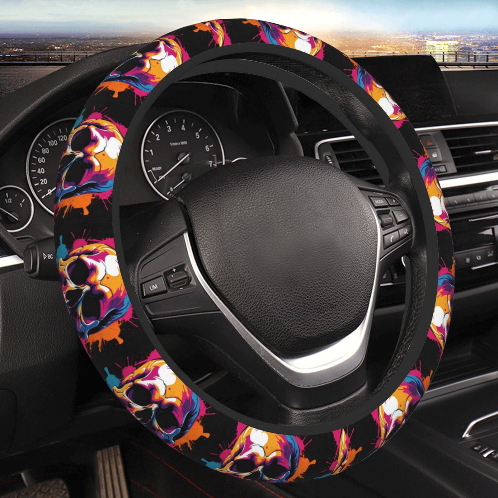 Amazon.com: Spurtar Car Steering Wheel Cover for Women Men