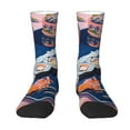 thumbnail image 1 of JUNZAN Colorful Sushi Food Art Mens Funny Socks for Men Women Colorful Fun Novelty Crew Patterned Socks, 1 of 6
