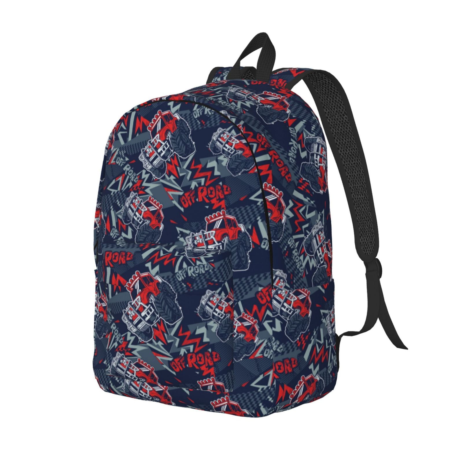 JUNZAN Cool Red Off-Road Vehicle Pattern Travel Laptop Backpack for Men ...