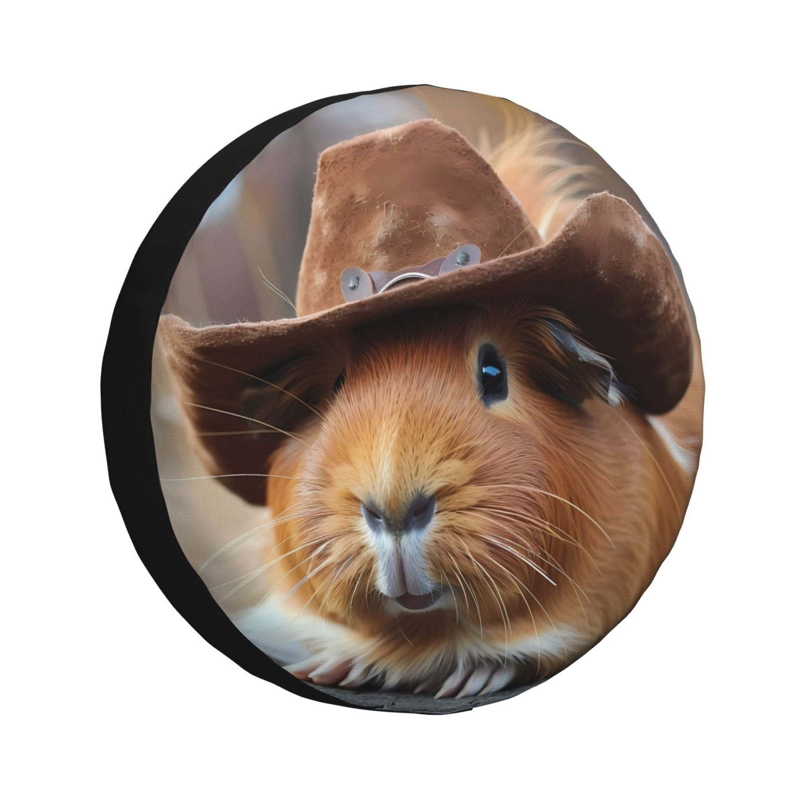 JUNZAN Cowboy Hat Guinea Pig Tire Cover Wheel Protector for Truck SUV Trailer Camping Rv Tire