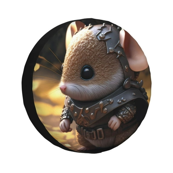 JUNZAN Cute Big-Eared Mouse Tire Cover Wheel Protector for Truck SUV Trailer Camping Rv Tire Covers-14 inch