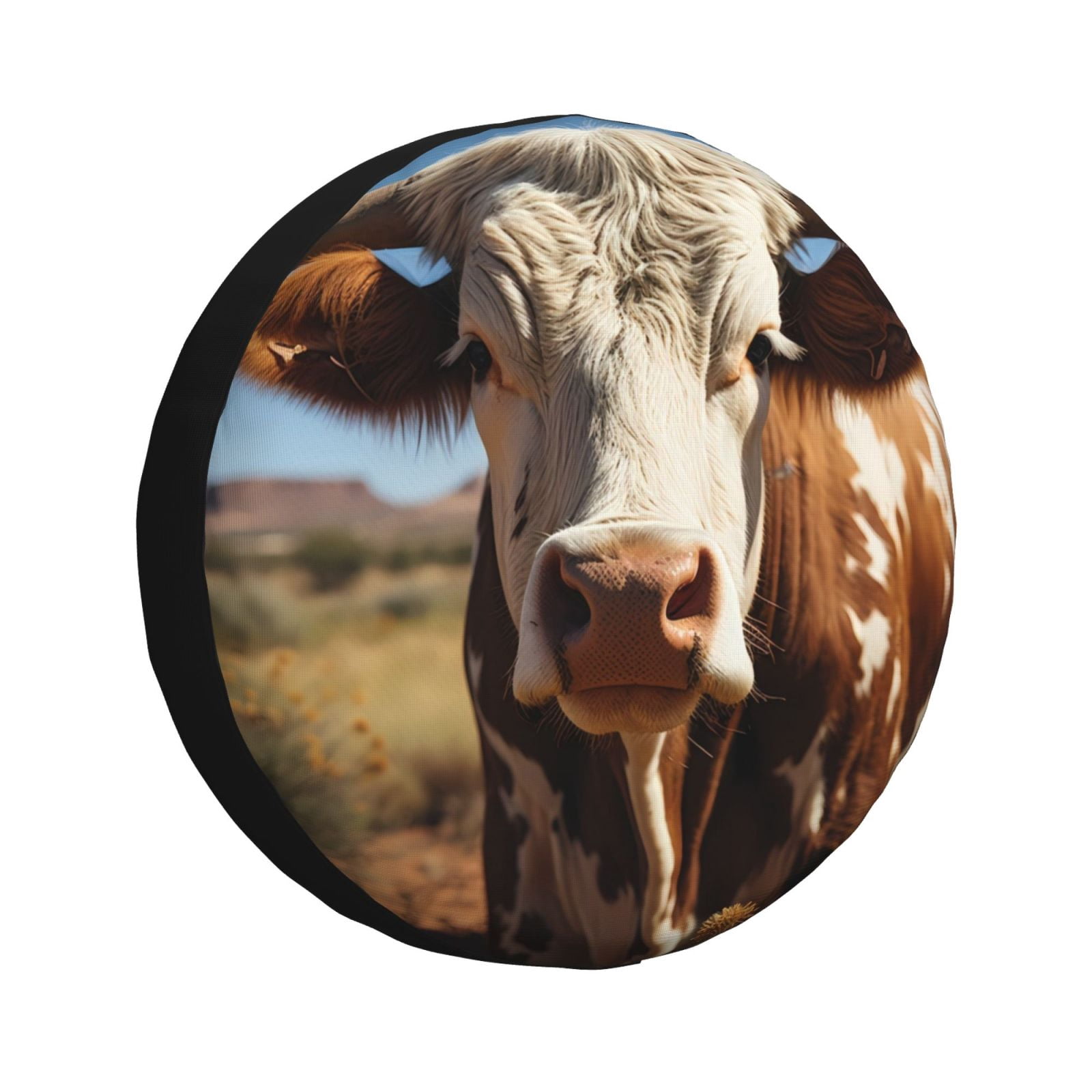 Cow Protector JUNZAN Cute Daisy Cow Tire Cover Wheel Protector for Truck SUV Trailer ...