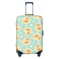 thumbnail image 1 of JUNZAN Cute Duck Print Washable Luggage Cover - Fashion Suitcase Protector Fits 18-32 Inch Luggage (without luggage), 1 of 5