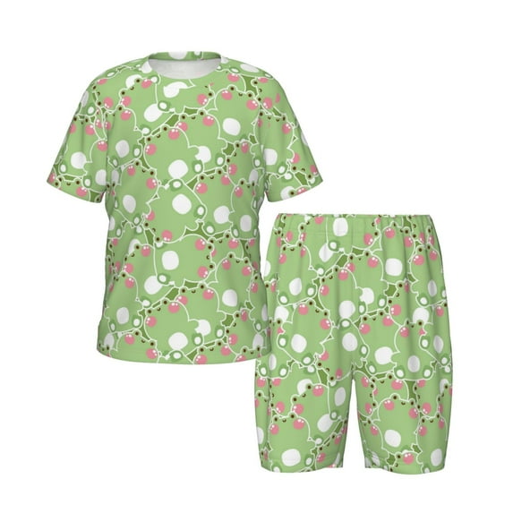 JUNZAN Cute Frog2 for Boys Girls Pajama Sets Toddler Sleepwear Summer Jammies 2pcs PJs
