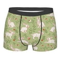 thumbnail image 1 of JUNZAN Cute Rabbit And Flower Mens Underwear Boxer Briefs for Men’s - XX-Large, 1 of 7