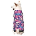 thumbnail image 1 of JUNZAN Dog Hoodie Puppy Sweater Sweatshirt,Cold Weather Coat Pet Clothes for Dog Cat-white Skull blue flower, 1 of 5