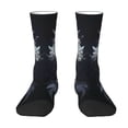 thumbnail image 1 of JUNZAN Elegant Feathered Floral Wings Mens Funny Socks for Men Women Colorful Fun Novelty Crew Patterned Socks, 1 of 6