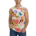 thumbnail image 1 of JUNZAN Flowers And Birds Watercolor Men's Sleeveless T Shirts,Sleeveless Muscle Shirts,Sizes S-3XL, 1 of 8