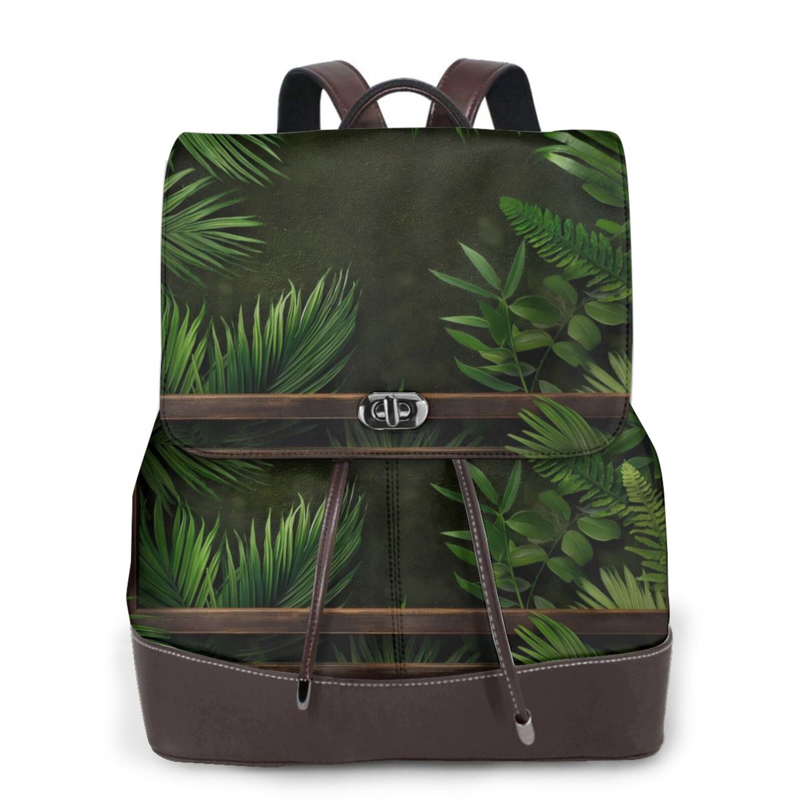 JUNZAN Framed Greenery Wall Art for PU Leather Backpack,Laptop Backpack ...
