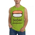 thumbnail image 1 of JUNZAN Fresh Sushi Men's Sleeveless T Shirts,Sleeveless Muscle Shirts,Sizes S-3XL, 1 of 8