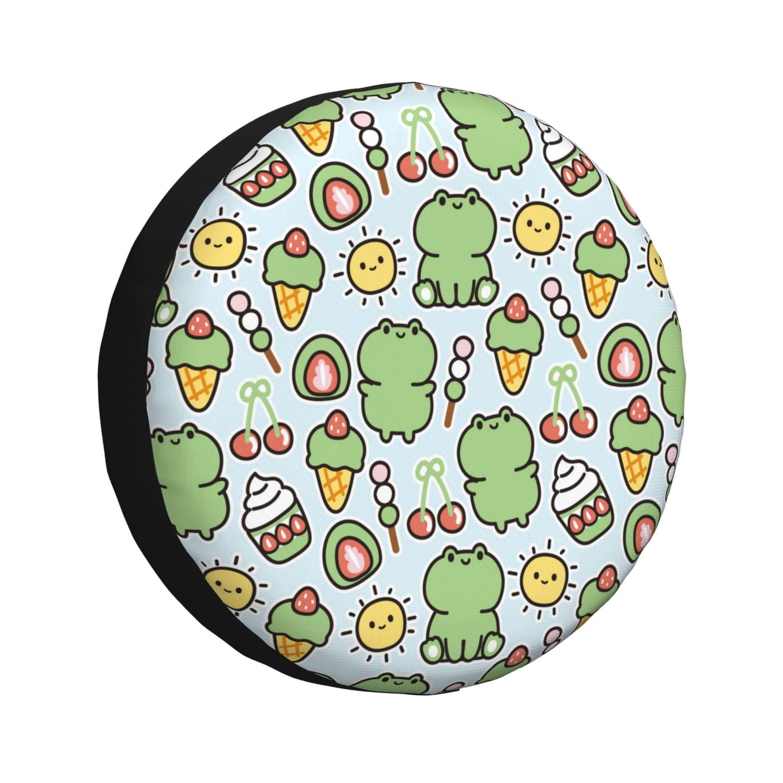 JUNZAN Frog With Sweet Spare Tire Cover Wheel Protector for Truck SUV