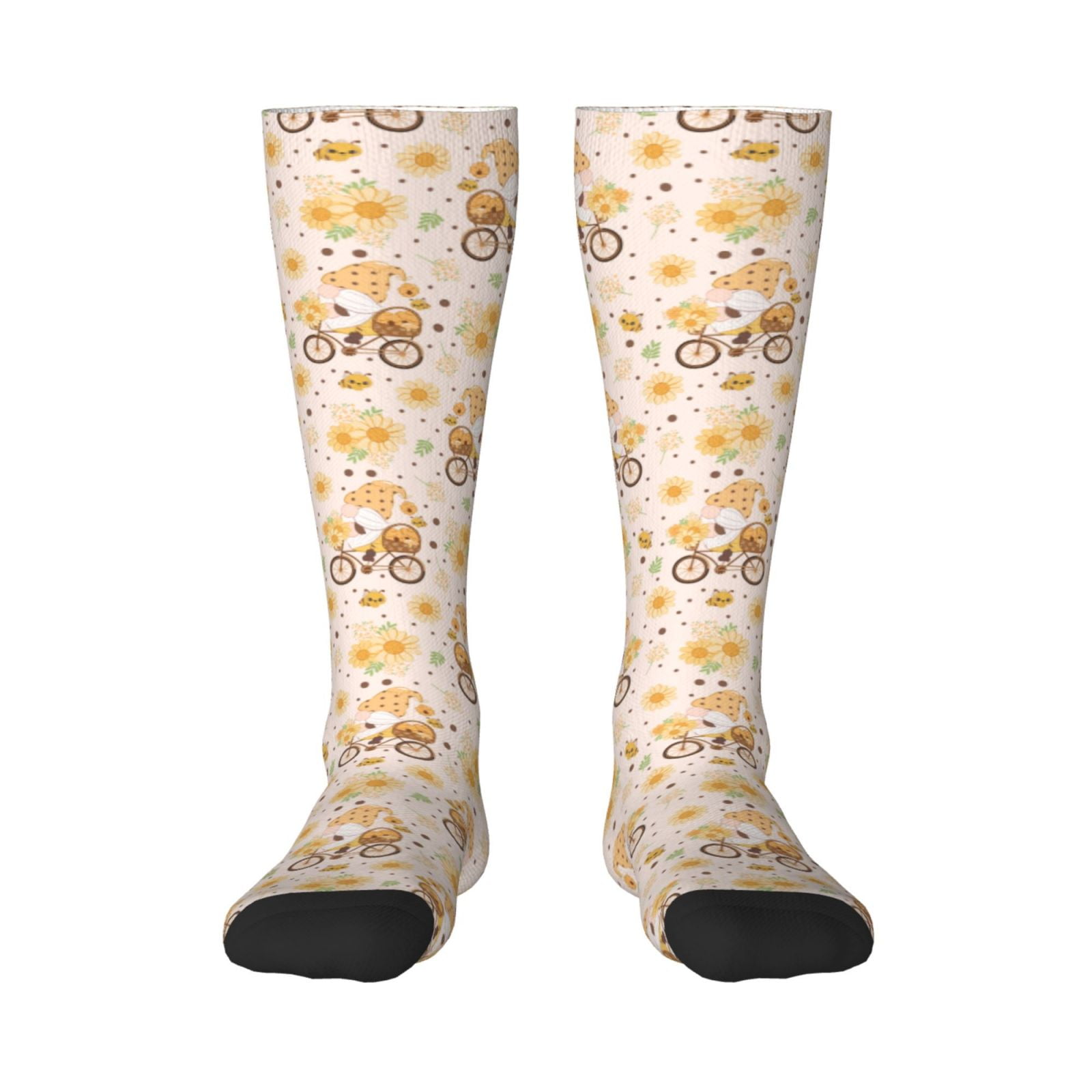 JUNZAN Fun Novelty Knee Warmer High Socks-Cute Bee Gnome - Walmart.com