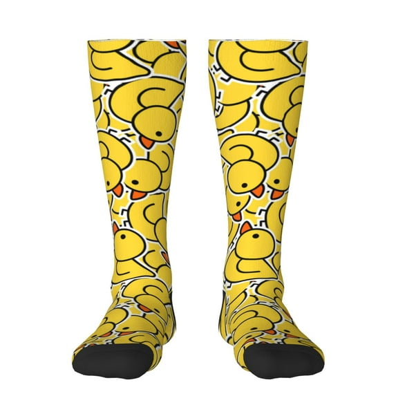 JUNZAN Fun Novelty Knee Warmer High Socks Duck1 Design