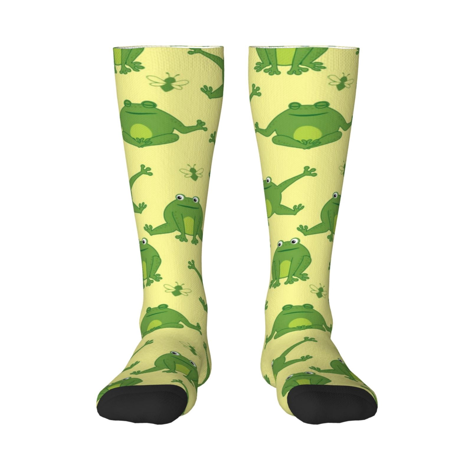 JUNZAN Fun Novelty Knee Warmer High Socks Funny Frogs Design - Walmart.com