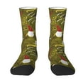 thumbnail image 1 of JUNZAN Gnomes Playing in the Garden Mens Funny Socks for Men Women Colorful Fun Novelty Crew Patterned Socks, 1 of 6