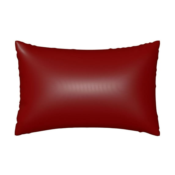 JUNZAN Maroon Silk Pillowcase for Hair and Skin,Cooling Sleep Both Sides Silk Satin Pillow Covers with Zipper for Women Men
