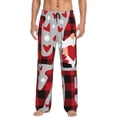 thumbnail image 1 of JUNZAN Men's Pajama Pants Buffalo Plaid Love And Gnome Sleepwear Pants PJ Bottoms Drawstring and Pockets, 1 of 1