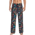 thumbnail image 1 of JUNZAN Men's Pajama Pants Colorful Fish Sleepwear Pants PJ Bottoms Drawstring and Pockets, 1 of 5